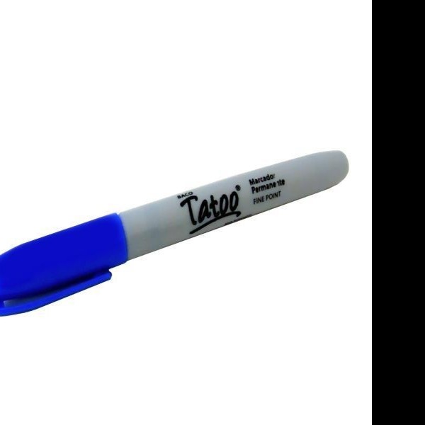 MARCADOR PERM. DELG. TATOO BACO P.F. AZUL E10 C200